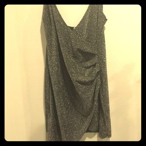 Party dress black with glitter